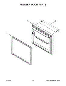 06 - Freezer Door Parts parts for Maytag Refrigerator MBF1958DEE00 from AppliancePartsPros.com