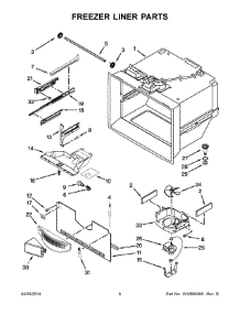 04 - Freezer Liner Parts parts for Maytag Refrigerator MBF1958DEH00 from AppliancePartsPros.com