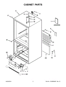 02 - Cabinet Parts parts for Maytag Refrigerator MBF1958DEM00 from AppliancePartsPros.com