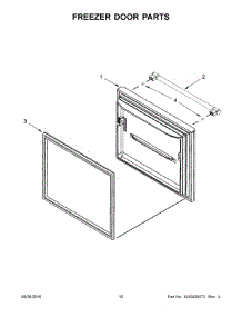 06 - Freezer Door Parts parts for Maytag Refrigerator MBF1958FEB00 from AppliancePartsPros.com