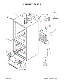 02 - Cabinet Parts parts for Maytag Refrigerator MBF1958FEH00 from AppliancePartsPros.com