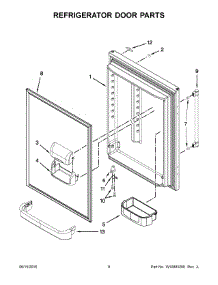 05 - Refrigerator Door Parts parts for Maytag Refrigerator MBF1958FEH00 from AppliancePartsPros.com