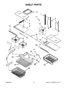 08 - Shelf Parts parts for Maytag Refrigerator MBF1958FEW00 from AppliancePartsPros.com