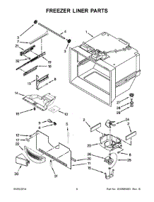 04 - Freezer Liner Parts parts for Maytag Refrigerator MBF2258DEH00 from AppliancePartsPros.com