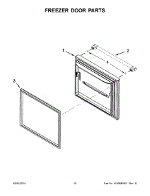 06 - Freezer Door Parts parts for Maytag Refrigerator MBF2258DEM00 from AppliancePartsPros.com