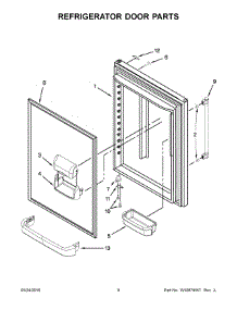 05 - Refrigerator Door Parts parts for Maytag Refrigerator MBF2258FEE00 from AppliancePartsPros.com