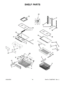08 - Shelf Parts parts for Maytag Refrigerator MBF2258FEZ00 from AppliancePartsPros.com