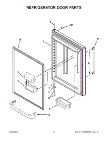 05 - Refrigerator Door Parts parts for Maytag Refrigerator MBF2258FEZ01 from AppliancePartsPros.com