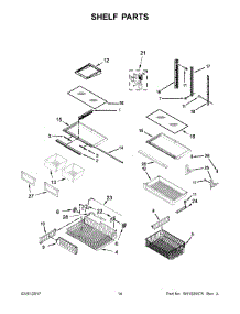08 - Shelf Parts parts for Maytag Refrigerator MBF2258FEZ01 from AppliancePartsPros.com