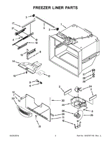 03 - Freezer Liner Parts parts for Maytag Refrigerator MBL1957DEM00 from AppliancePartsPros.com