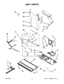 07 - Unit Parts parts for Maytag Refrigerator MBL1957FEZ00 from AppliancePartsPros.com