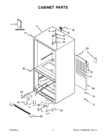 02 - Cabinet Parts parts for Maytag Refrigerator MBL2258XES6 from AppliancePartsPros.com