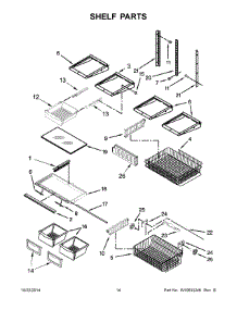 08 - Shelf Parts parts for Maytag Refrigerator MBL2258XES6 from AppliancePartsPros.com