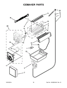 09 - Icemaker Parts parts for Maytag Refrigerator MBL2258XES6 from AppliancePartsPros.com