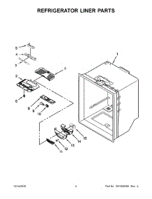 03 - Refrigerator Liner Parts parts for Maytag Refrigerator MBR1957FEZ01 from AppliancePartsPros.com