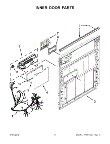 03 - Inner Door Parts parts for Maytag Dishwasher MDB4409PAS2 from AppliancePartsPros.com