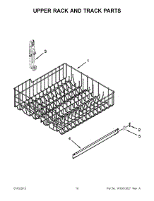 09 - Upper Rack And Track Parts parts for Maytag Dishwasher MDB4409PAW2 from AppliancePartsPros.com