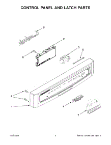 03 - Control Panel And Latch Parts parts for Maytag Dishwasher MDB4709PAB4 from AppliancePartsPros.com