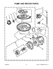 07 - Pump And Motor Parts parts for Maytag Dishwasher MDB4709PAB4 from AppliancePartsPros.com