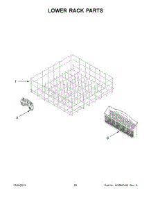 11 - Lower Rack Parts parts for Maytag Dishwasher MDB4709PAQ4 from AppliancePartsPros.com