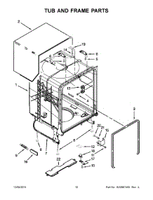 06 - Tub And Frame Parts parts for Maytag Dishwasher MDB4709PAW4 from AppliancePartsPros.com
