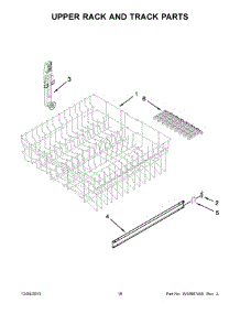 10 - Upper Rack And Track Parts parts for Maytag Dishwasher MDB4709PAW4 from AppliancePartsPros.com