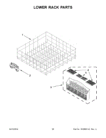11 - Lower Rack Parts parts for Maytag Dishwasher MDB4949SDE0 from AppliancePartsPros.com