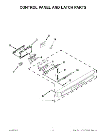 03 - Control Panel And Latch Parts parts for Maytag Dishwasher MDB4949SDE1 from AppliancePartsPros.com