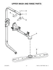 08 - Upper Wash And Rinse Parts parts for Maytag Dishwasher MDB4949SDE1 from AppliancePartsPros.com