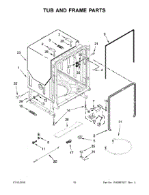 06 - Tub And Frame Parts parts for Maytag Dishwasher MDB4949SDE3 from AppliancePartsPros.com