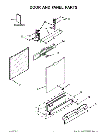 02 - Door And Panel Parts parts for Maytag Dishwasher MDB4949SDH1 from AppliancePartsPros.com
