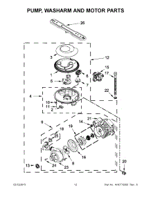 07 - Pump, Washarm And Motor Parts parts for Maytag Dishwasher MDB4949SDH1 from AppliancePartsPros.com