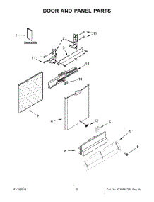 02 - Door And Panel Parts parts for Maytag Dishwasher MDB4949SDZ0 from AppliancePartsPros.com