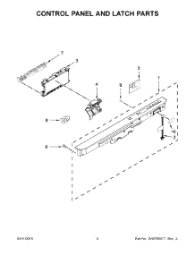 03 - Control Panel And Latch Parts parts for Maytag Dishwasher MDB5969SDE1 from AppliancePartsPros.com