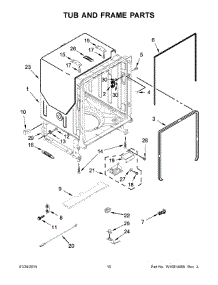 06 - Tub And Frame Parts parts for Maytag Dishwasher MDB5969SDE2 from AppliancePartsPros.com