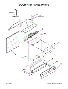 02 - Door And Panel Parts parts for Maytag Dishwasher MDB5969SDH1 from AppliancePartsPros.com