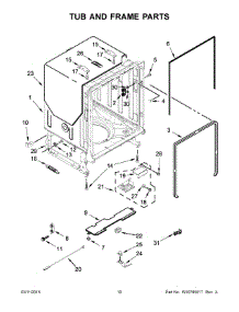 06 - Tub And Frame Parts parts for Maytag Dishwasher MDB5969SDM1 from AppliancePartsPros.com