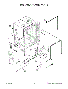 06 - Tub And Frame Parts parts for Maytag Dishwasher MDB6949SDE1 from AppliancePartsPros.com