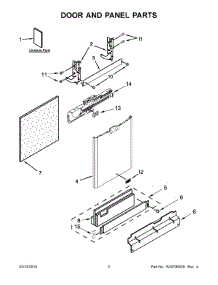 02 - Door And Panel Parts parts for Maytag Dishwasher MDB6949SDH1 from AppliancePartsPros.com