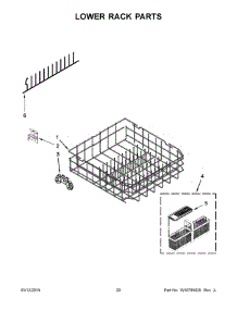 11 - Lower Rack Parts parts for Maytag Dishwasher MDB6949SDM1 from AppliancePartsPros.com