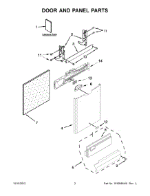 02 - Door And Panel Parts parts for Maytag Dishwasher MDB7749SBB3 from AppliancePartsPros.com