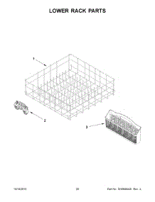 11 - Lower Rack Parts parts for Maytag Dishwasher MDB7749SBB3 from AppliancePartsPros.com