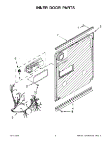 04 - Inner Door Parts parts for Maytag Dishwasher MDB7749SBM3 from AppliancePartsPros.com