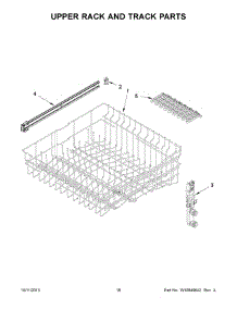 10 - Upper Rack And Track Parts parts for Maytag Dishwasher MDB7759SAB4 from AppliancePartsPros.com