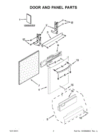 02 - Door And Panel Parts parts for Maytag Dishwasher MDB7759SAW4 from AppliancePartsPros.com
