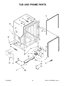 06 - Tub And Frame Parts parts for Maytag Dishwasher MDB7949SDE1 from AppliancePartsPros.com