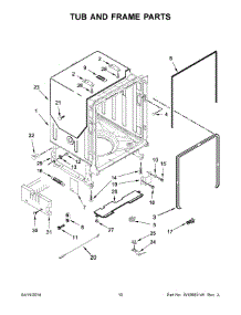 06 - Tub And Frame Parts parts for Maytag Dishwasher MDB7949SDM0 from AppliancePartsPros.com