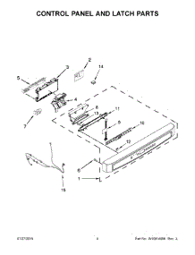 03 - Control Panel And Latch Parts parts for Maytag Dishwasher MDB7949SDM2 from AppliancePartsPros.com