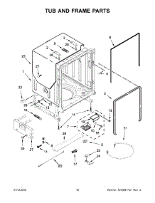 06 - Tub And Frame Parts parts for Maytag Dishwasher MDB7949SDM3 from AppliancePartsPros.com