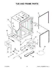 06 - Tub And Frame Parts parts for Maytag Dishwasher MDB7949SDZ0 from AppliancePartsPros.com